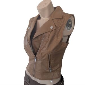 Guess Brown Moto Vest